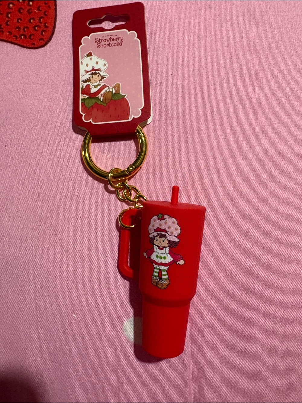 Strawberry Shortcake Red Novelty Keychain Card Holder
